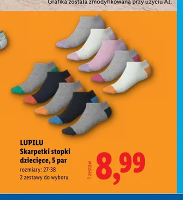 Skarpetki stopki dziecięce Lupilu 5-pak promocja w Lidl
