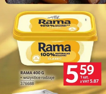 Margaryna Rama Classic promocja w Selgros