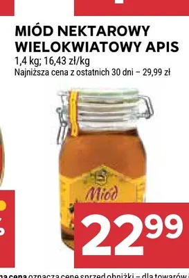 Miód nektarowy wielokwiatowy Apis promocja w Stokrotka
