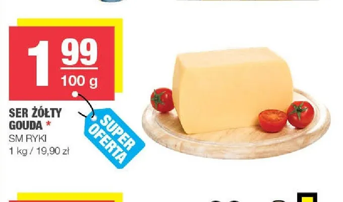 Ser żółty Gouda SM Ryki promocja w SPAR