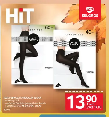 Rajstopy Gatta Rosalia 40 DEN promocja w Selgros