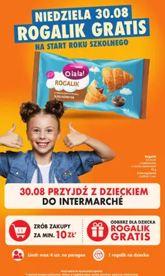 Rogalik z nadzieniem o smaku kakaowym O la la! promocja w Intermarche