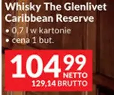 Whisky The Glenlivet Caribbean Reserve promocja w Makro