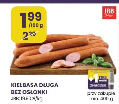 Kiełbasa długa bez osłonki promocja w Stokrotka