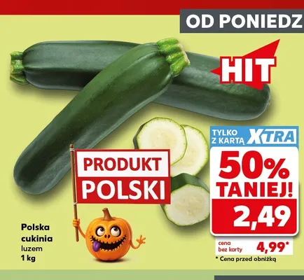 Cukinia polska luzem promocja w Kaufland