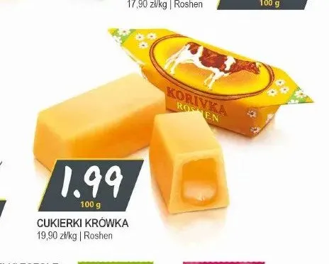 Cukierki Krówka Roshen promocja w Słoneczko