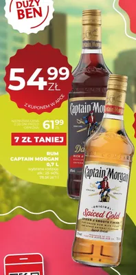 Rum Captain Morgan Spiced Gold promocja w Duży Ben