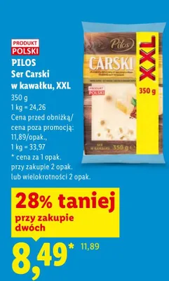 Ser carski w kawałku XXL promocja w Lidl