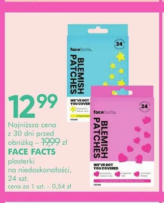 Plasterki na niedoskonałości Face Facts Blemish Patches promocja w Super-Pharm