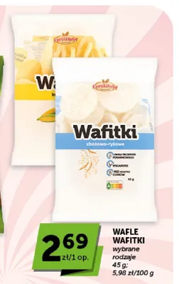 Wafle zbożowo-ryżowe Wafitki EuroWafel promocja w Groszek