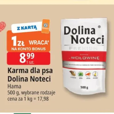 Karma dla psa Dolina Noteci promocja w Leclerc