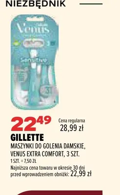 Maszynki do golenia damskie Venus Extra Comfort Gillette promocja w Drogerie Natura