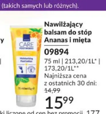 Nawilżający balsam do stóp Ananas i mięta Avon Care Footworks promocja w AVON