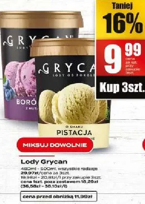 Lody grycan promocja w Supeco