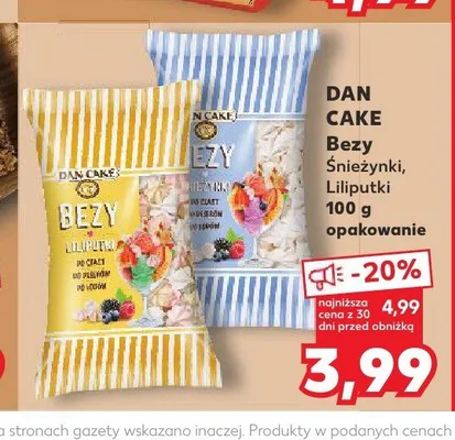 Bezy Liliputki Dan Cake promocja w Kaufland