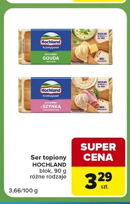 Ser topiony z szynką Hochland promocja w Carrefour Express