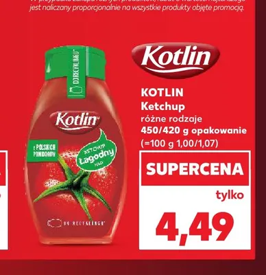 Ketchup Kotlin promocja w Kaufland