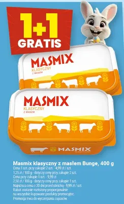 Masmix klasyczny z masłem promocja w Twój Market
