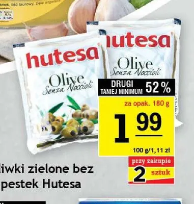 Oliwki zielone bez pestek Hutesa promocja w Gram Market
