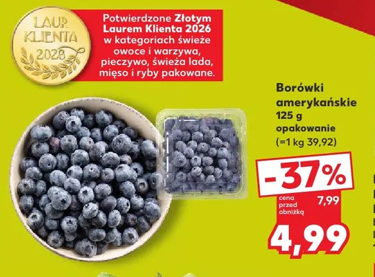 Borówki amerykańskie promocja w Kaufland