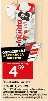 Śmietanka Łaciata 30% promocja w Twój Market