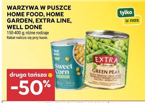 Warzywa w puszce Well Done promocja w Stokrotka