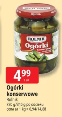 Ogórki konserwowe promocja w Leclerc