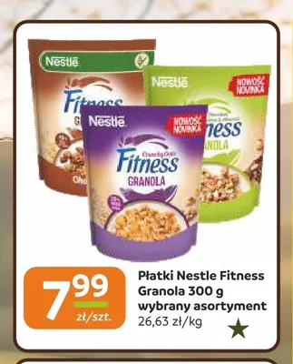 Płatki Nestlé Fitness Granola czekoladowe promocja w Społem Częstochowa