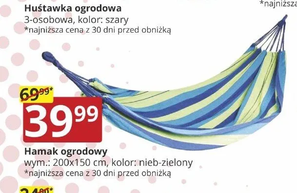 Hamak ogrodowy promocja w Prymus AGD