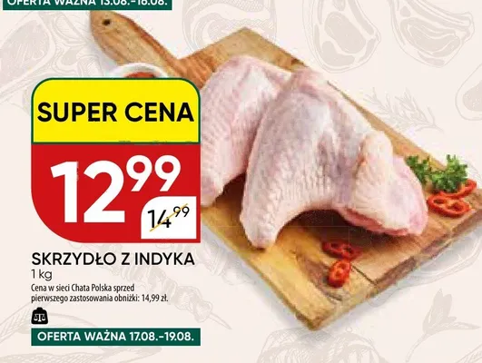 Skrzydło z indyka promocja w Chata Polska