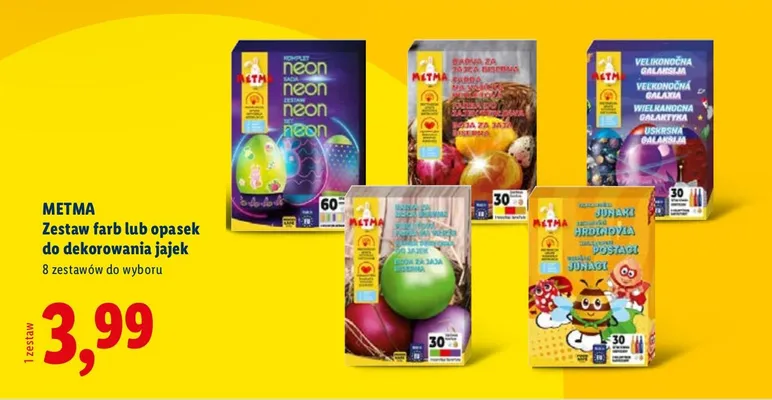 Zestaw opasek do dekorowania jajek promocja w Lidl