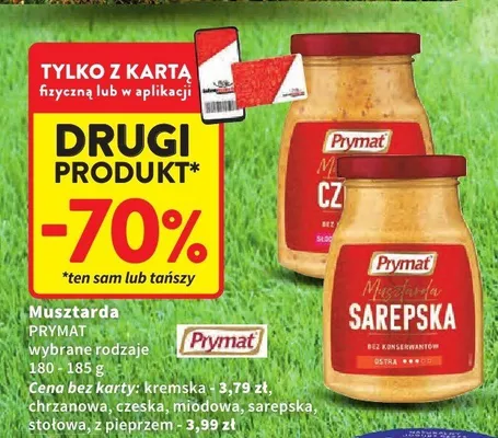 Musztarda miodowa Prymat promocja w Intermarche