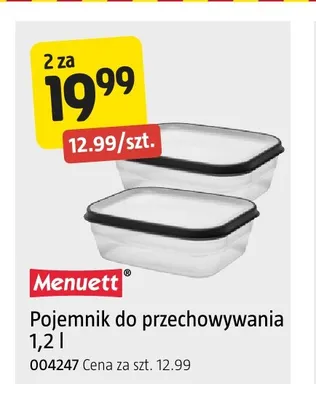 Pojemnik do przechowywania Menuett 1,2 l promocja w Jula