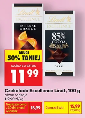 Czekolada Lindt Excellence Intense Orange promocja w Biedronka
