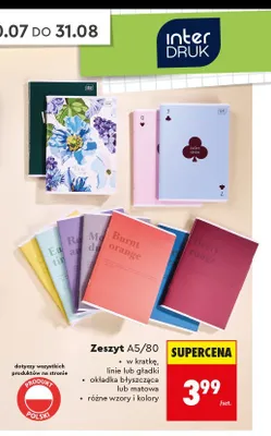 Zeszyt A5/80 Interdruk promocja w Biedronka