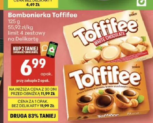 Bombonierka Toffifee promocja w Delikatesy Centrum