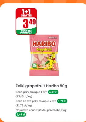 Żelki Haribo Grapefruit promocja w Dino