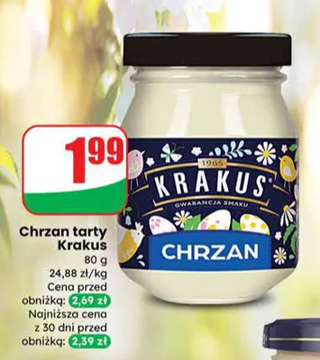 Chrzan tarty promocja w Dino
