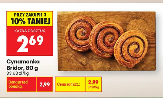 Cynamonka Bridor promocja w Biedronka