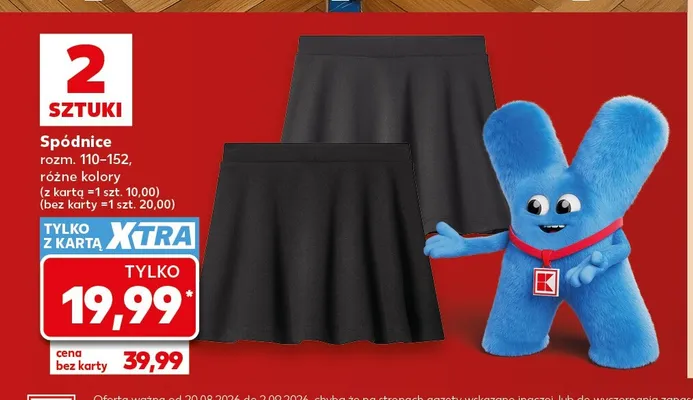 Spódnice dziecięce 2-pak promocja w Kaufland
