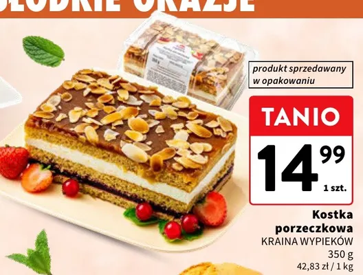 Kostka porzeczkowa Kraina Wypieków promocja w Intermarche