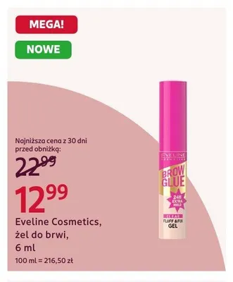 Żel do brwi Eveline Cosmetics promocja w Rossmann