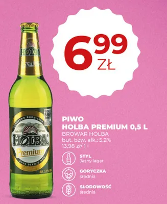Piwo Holba Premium promocja w Duży Ben