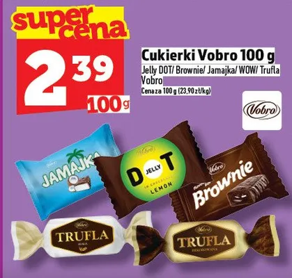 Cukierki Vobro 100g promocja w TOPAZ