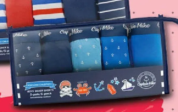 Bokserki chłopięce Captain Mike 5-pak promocja w POLOmarket