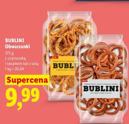 Obwarzanki Bublini z solą promocja w Lidl
