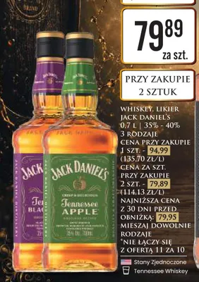 Likier Jack Daniel's Tennessee Fire promocja w Dino