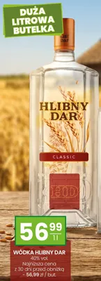 Wódka Hlibny Dar Classic 40% promocja w Twój Market