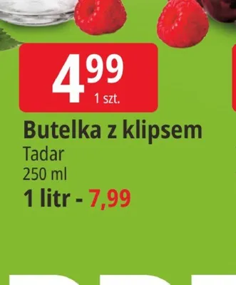 Butelka z klipsem Tadar promocja w Leclerc