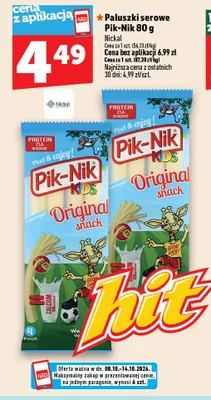 Paluszki serowe Pik-Nik Nickal promocja w TOPAZ
